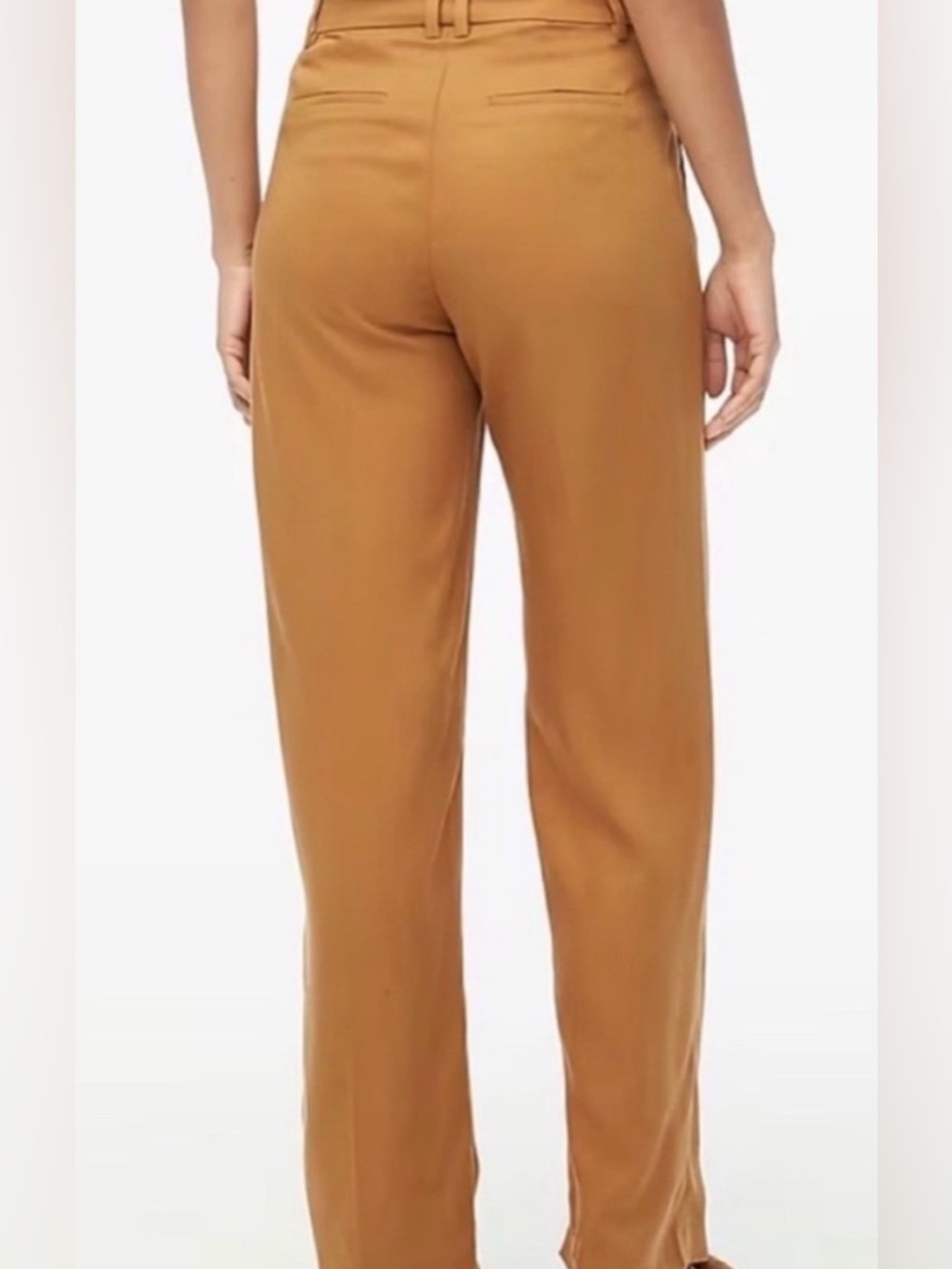 J. CREW Ingrid Gramercy High Rise Cappuccino Trouser Pants (BK254) - Picture 4 of 13